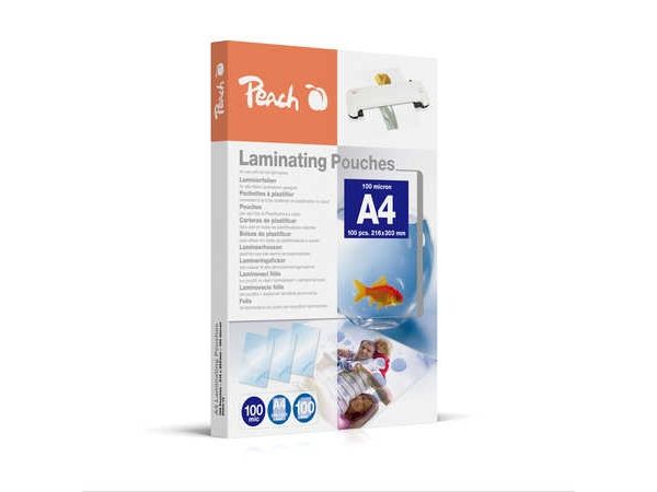 Lamineringslomme A4 Peach PP500-02 (pakke a 100 stk.)