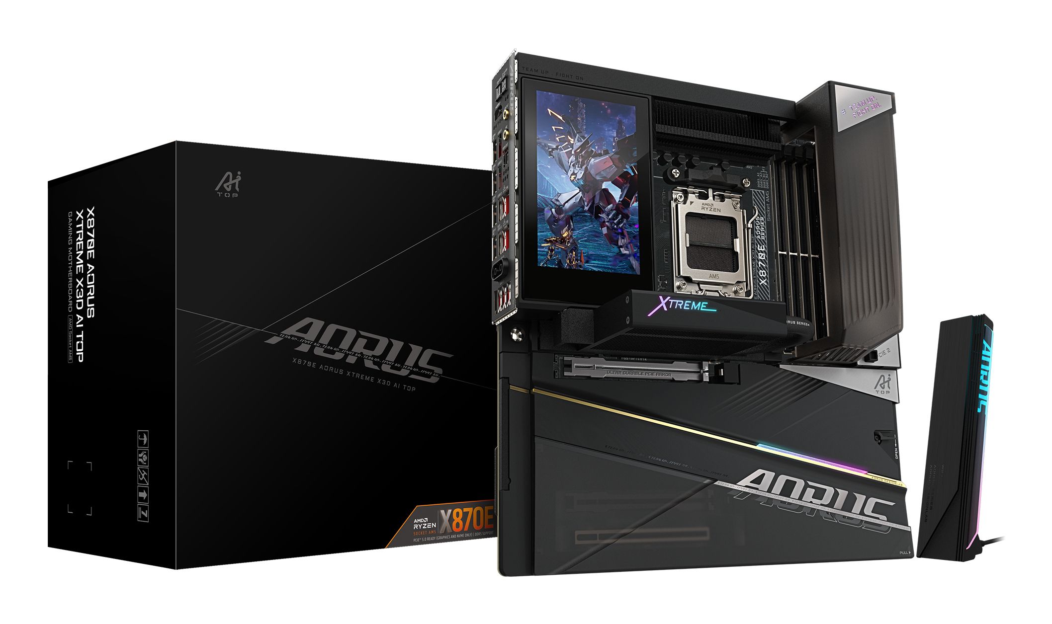 Gigabyte X870e Aorus Xtreme X3d Ai Top Mainboard, Amd, Sockel Am5, Amd Ryzen 7000 Series, Amd Ryzen 8000 Series, Amd Ryzen 9000 Series, Sockel Am5, D