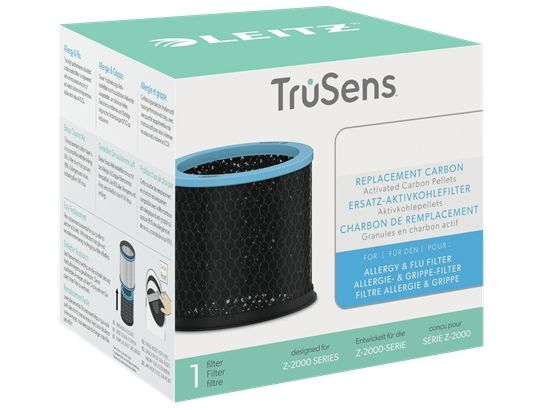Erstatningskulfilter til Leitz TruSens Z-2000/Z-2500 allergi og influenza filter, 1 Pakke
