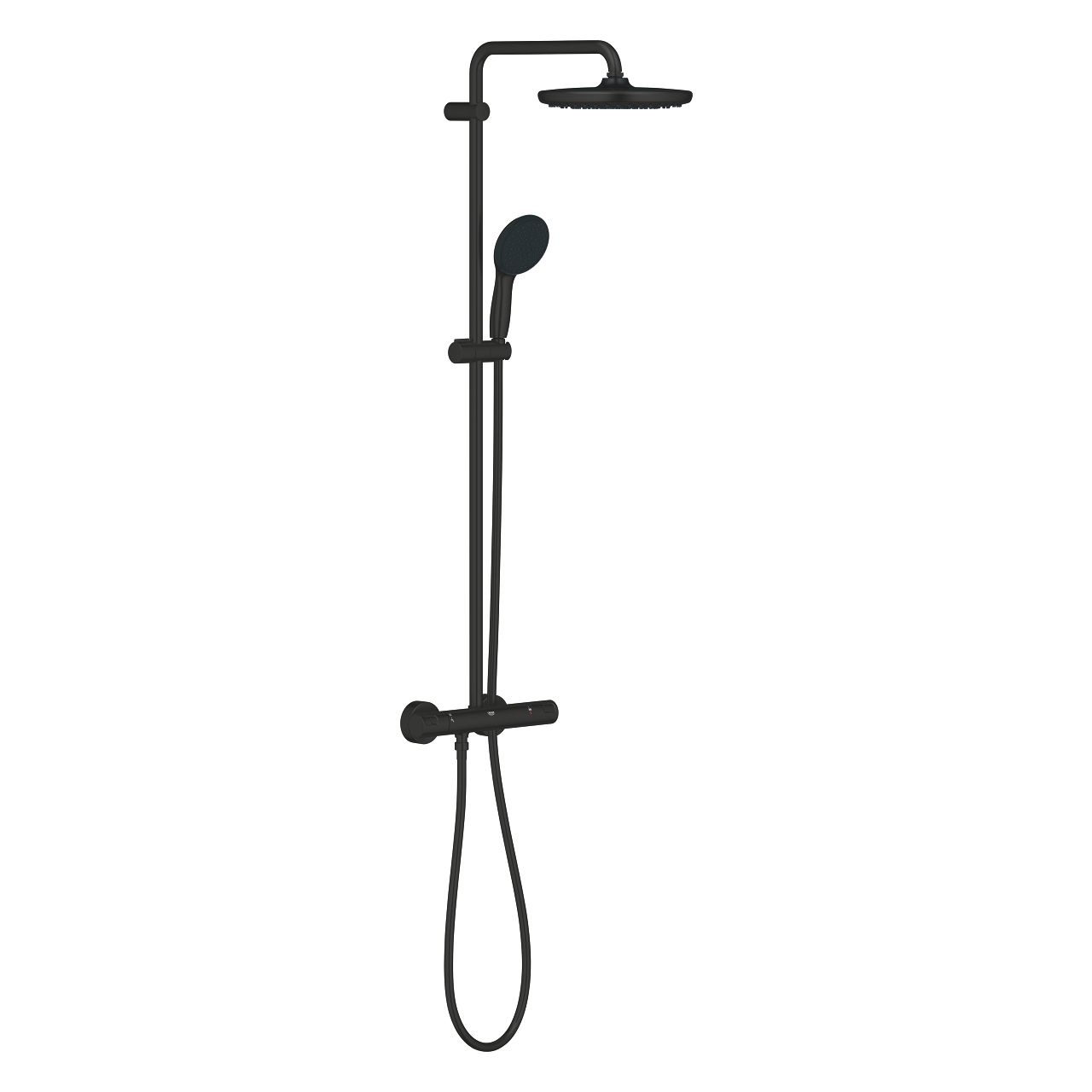 Grohe Vitalio Start System 250 - termostatbatteri 1/2 t/br m/hoved/håndbr Matt black