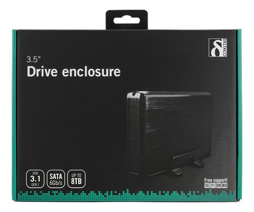 DELTACO MAP-GD33U3 - Förvaringslåda - 3.5 - SATA 3Gb/s - USB 3.0 - svart | Datorkomponenter - Hårddisk & Lagring - Kabinett & docking | GameStuff
