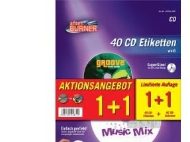 Avery CD/DVD Labels, Hvid, A4, Papir, Laser/inkjet, Permanent, FSC Mix Credit