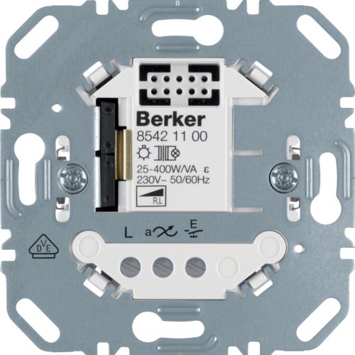 Berker 85421100, Dimmer, Montierbar, Metallisch, Metall, Kunststoff, Ip20, 230 V
