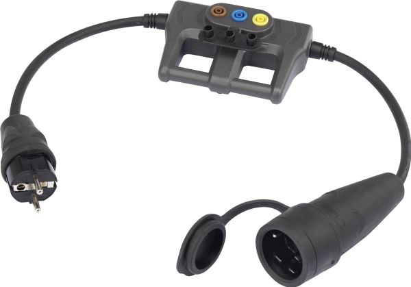 Voltcraft Dla-1L 16 Messadapter Schutzkontakt 16 A - Schutzkontakt 16 A