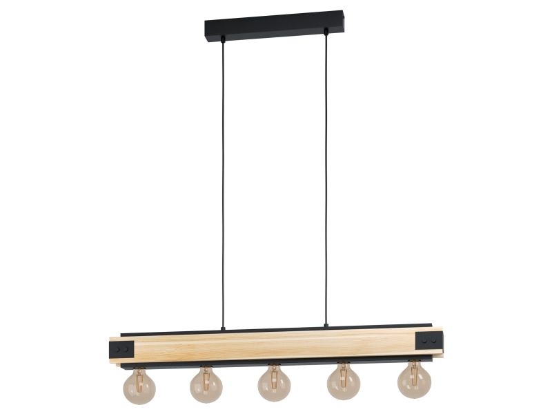 Eglo Braun Pendelleuchte, Layham – – Ca.8,5X110x96cm - Bild 7