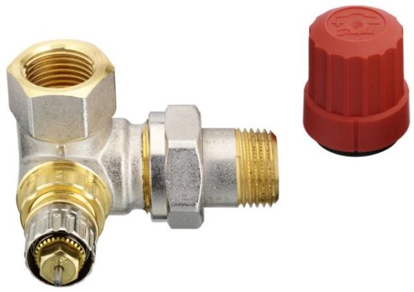 Danfoss RA-N Radiatorventil RA 2000 1/2' ventilhus m/integreret forindstilling, sideløb højre. 2 strengs
