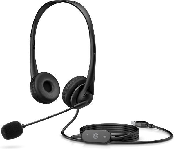 Hp G2 - Headset - På Øret - Kablet - Usb - Skygge Sort - For Hp 27 Envy Te02 Envy Laptop 13, 17, 17M Laptop 14, 14S, 15, 15S, 17 Pavilion 24, 32