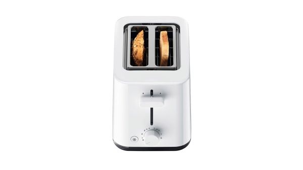 Braun Breakfast1 HT 1010 WH - Brødrister - 2 skive - 2 Holdere - hvid