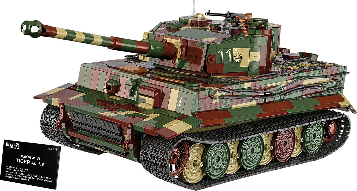 COBI PzKpfw VI Tiger Ausf. E - Executive Edition, Byggesæt, 12 År, Plast, 8000 stk, 12 kg