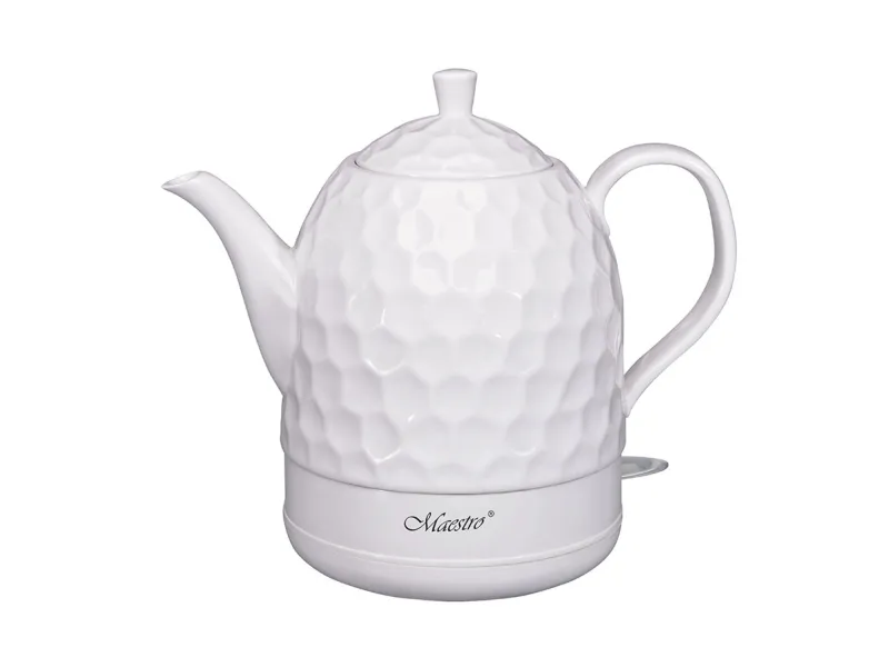 Feel-Maestro MR-072 elektrisk vattenkokare 1,2 L Vit 1200 W | Köksapparater - Juice, is och vatten - Vattenkokare | GameStuff