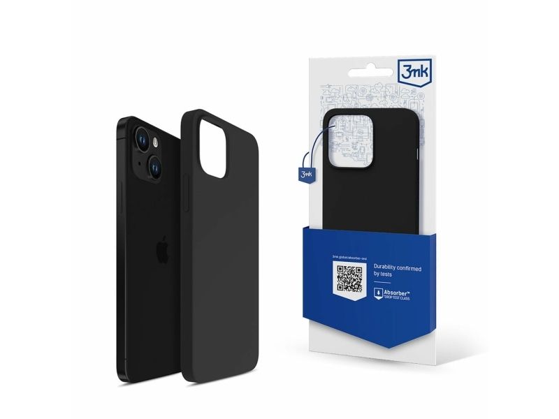 3Mk Silicone Case, Iphone 14 Plus, Sort