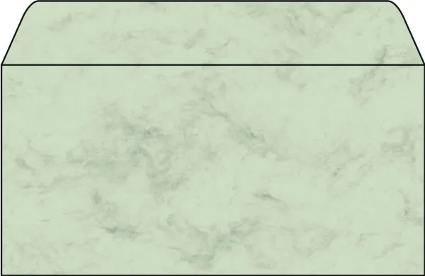 Sigel DU171, DL (110 x 220 mm), Grøn, Papir, 90 g/m2, 50 stk