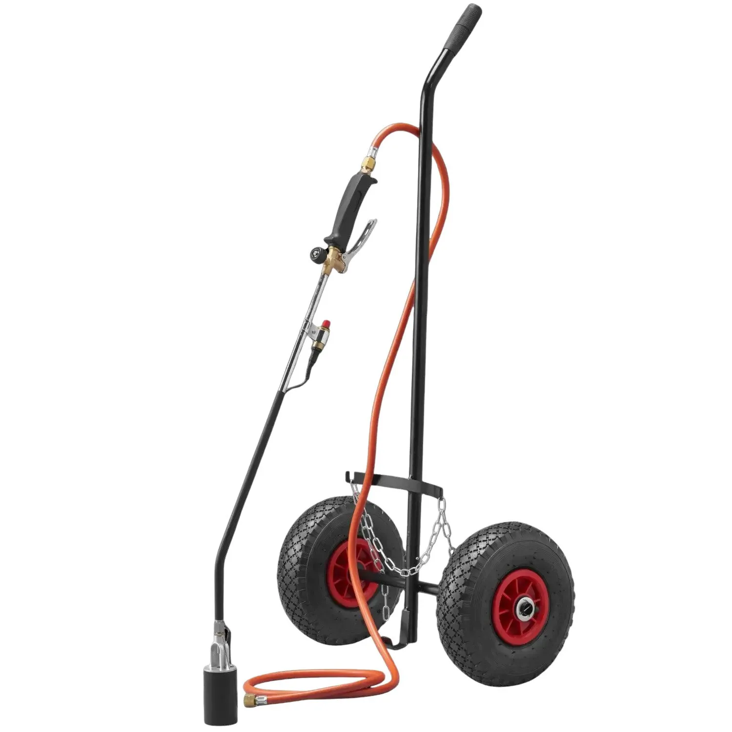 Ogräsbrännare med vagn, 75x34,5x83 cm, Trolla | Trädgården - Trädgårdsredskap - Övriga trädgårdsredskap | GameStuff