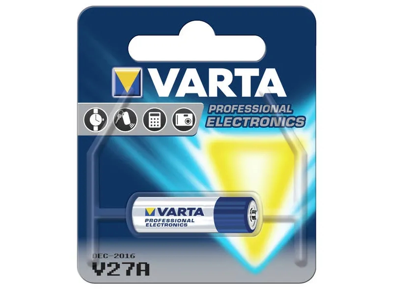 Varta V27A, Engångsbatteri, LR27A, Alkalisk, 12 V, 1 styck, 19 mAh | Andra batterier | GameStuff