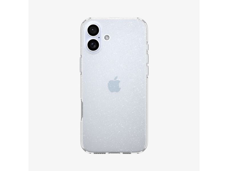 Spigen Liquid Crystal Glitter, Cover, Apple, Iphone 16 Plus, 17 Cm (6.7"), Transparent