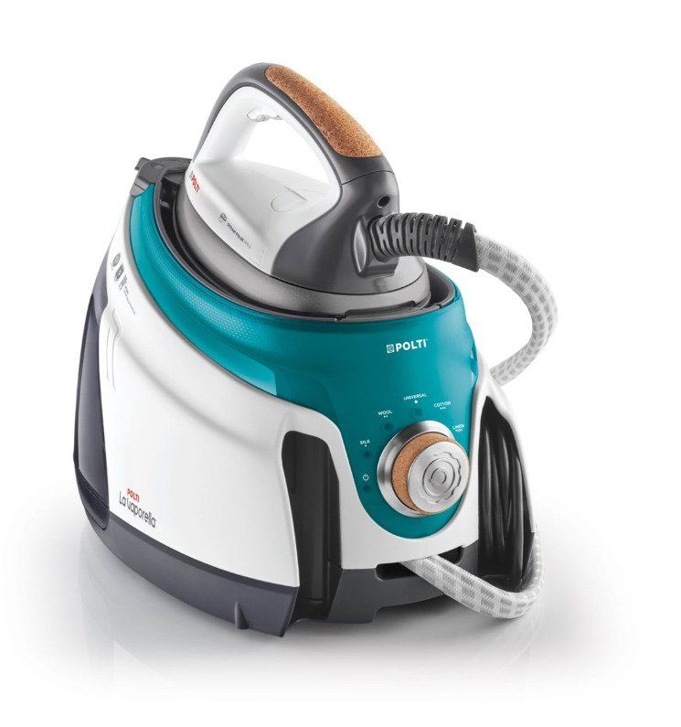 Polti La Vaporella Xt100c, 2350 W, 500 G/Min, Aluminium-Sockelplatte, 15 Bar, 1,5 L, Grau, Türkis, Weiß