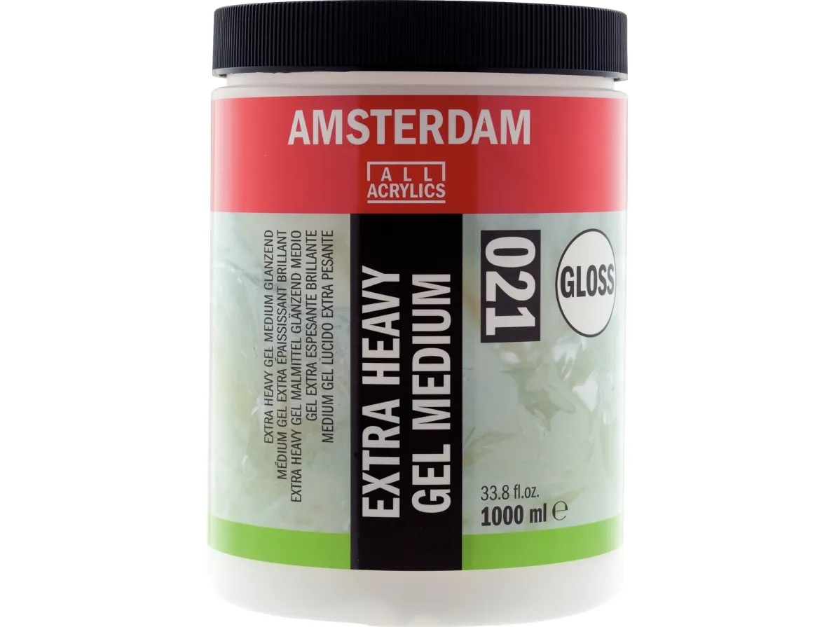 Amsterdam Extra heavy gel medium gloss 021 jar | Skola & Hobby - Konstmaterial - Tillsatser | GameStuff