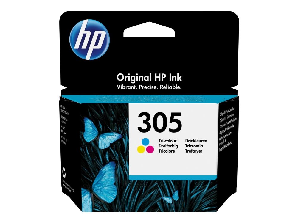 HP 305 - 4.48 ml - farve (cyan, magenta, gul) - original - blækpatron - for Deskjet 23XX, 27XX, 28XX, 41XX, 42XX  DeskJet Plus 41XX  ENVY 60XX, 64XX