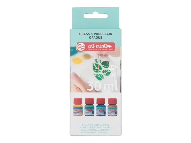 Talens Art Creation Glass & Porcelain Opaque set Green Gold 4 x | Skola & Hobby - Konstmaterial - Akryl & Akvareller | GameStuff