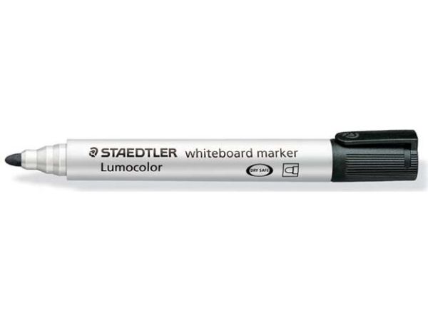 Whiteboardmarker, Staedtler Lumocolor 351, genopfyldelig, sort | Skrivredskap - Märkpennor - Permanent Marker | GameStuff