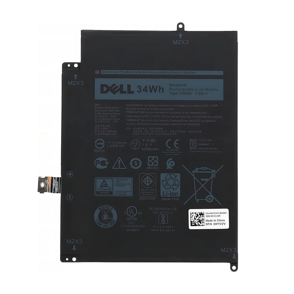 Dell - Laptop-Akku - Lithium-Ionen - 4250 Mah - 34 Wh - Für Latitude 7285 2-In-1