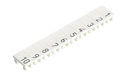 Wieland Electric 04.845.0353.0, Klemmerække markører, 25 stk, Hvid, 5 mm, 0,66 g, 29 g