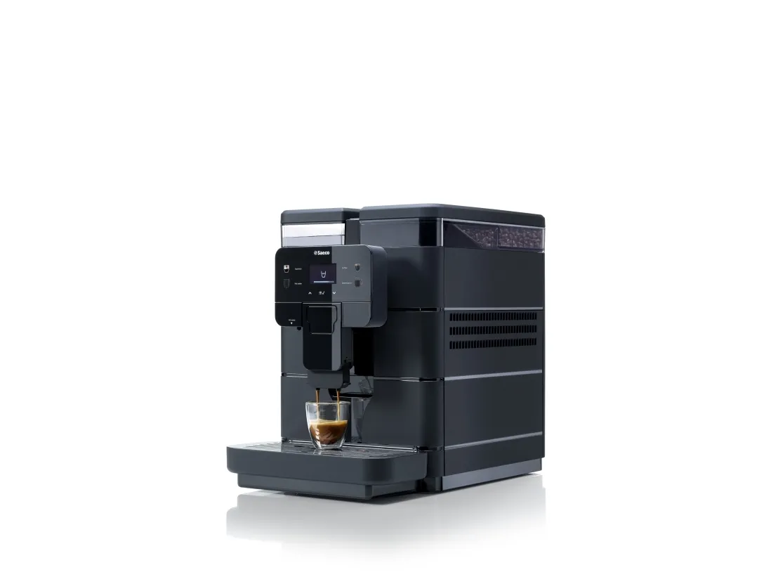 Saeco New Royal Black, Espressomaskin, 2,5 l, Kaffeb&ouml;nor, Inbyggd kvarn, 1400 W, Svart