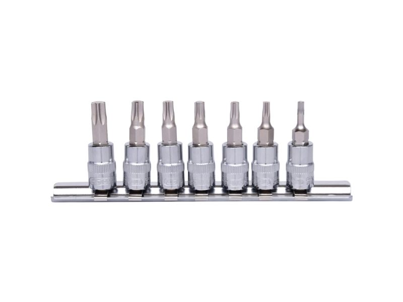 Ks Tools 918.1558, 7 Stk, Torx, T10,T15,T20,T25,T27,T30,T40, Krom-Vanadium-Stål, 160 G