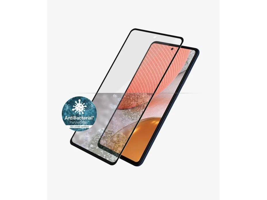 PanzerGlass - Skärmskydd för mobiltelefon - glas - ramfärg svart - för Samsung Galaxy A72 | Tele & GPS - Mobil tillbehör - Skärmskydd | GameStuff