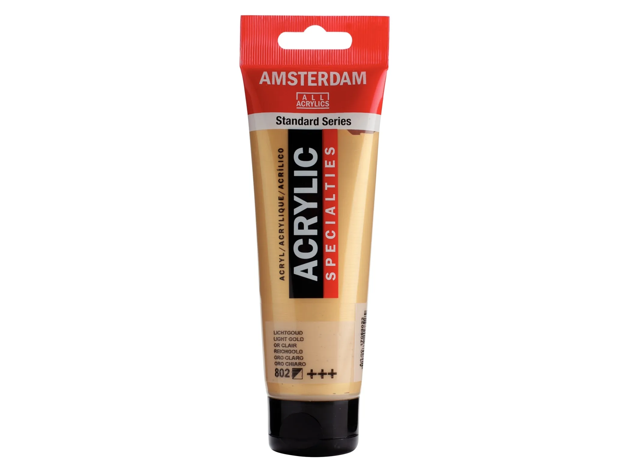 Amsterdam Standard Series Acrylic Tube Light Gold 802 | Skola & Hobby - Konstmaterial - Akryl & Akvareller | GameStuff