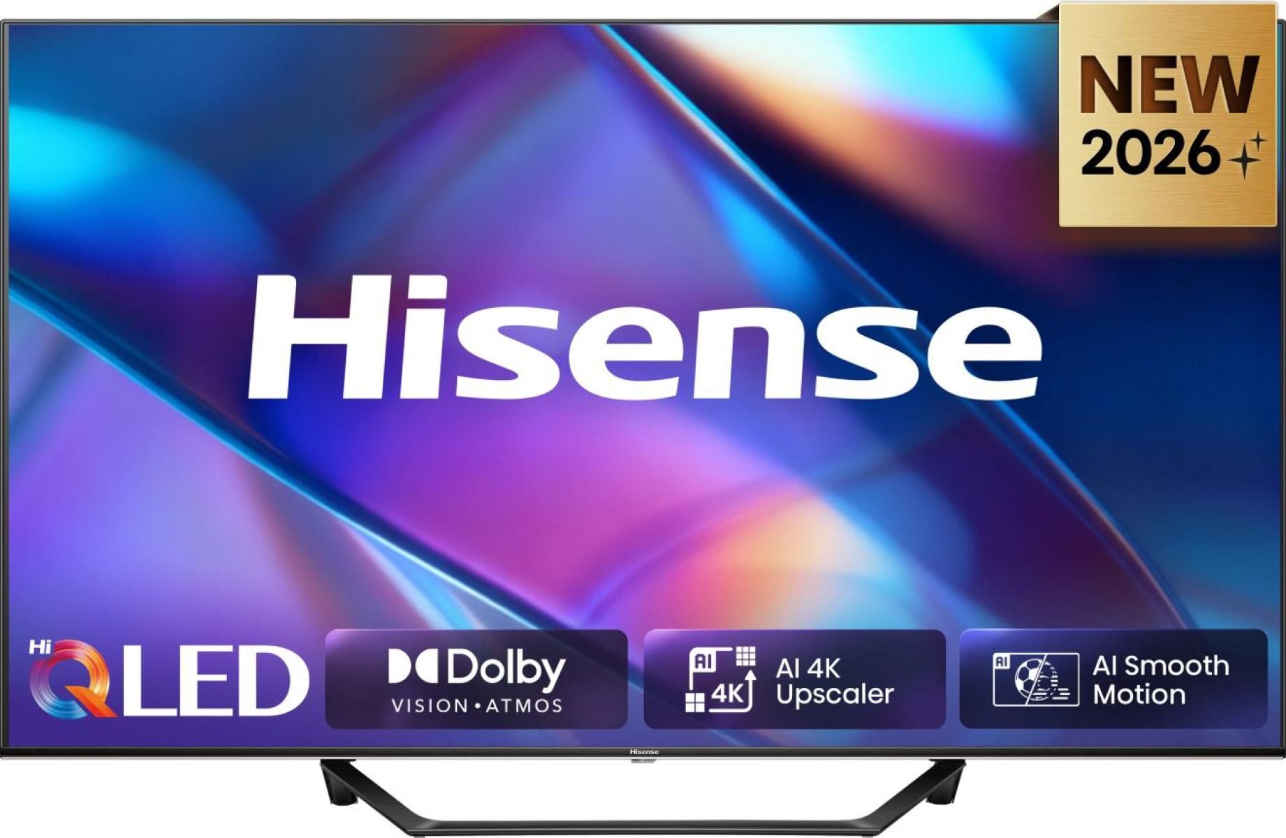 Hisense 43A7ds, 109,2 Cm (43"), 3840 X 2160 Pixel, Qled, Smart-Tv, Wlan, Sort