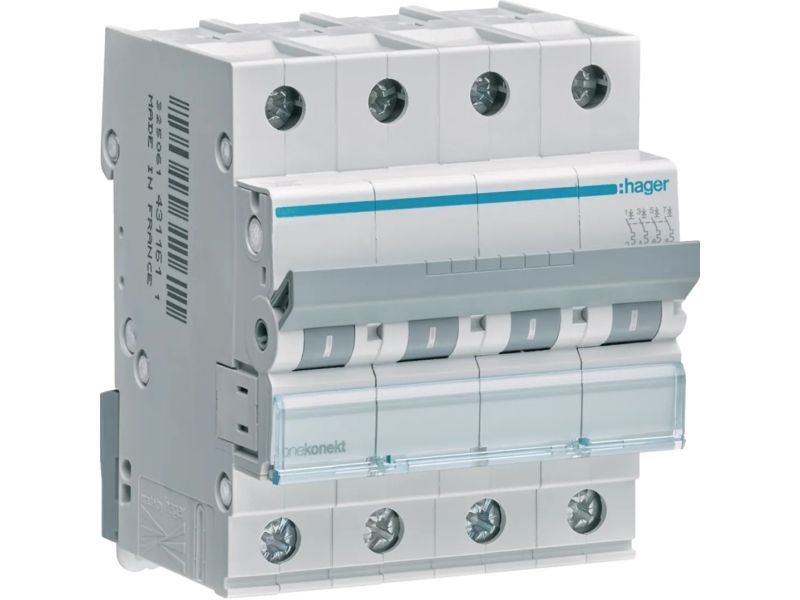 Hager Mcn425, Miniatur-Leistungsschalter, Ip20