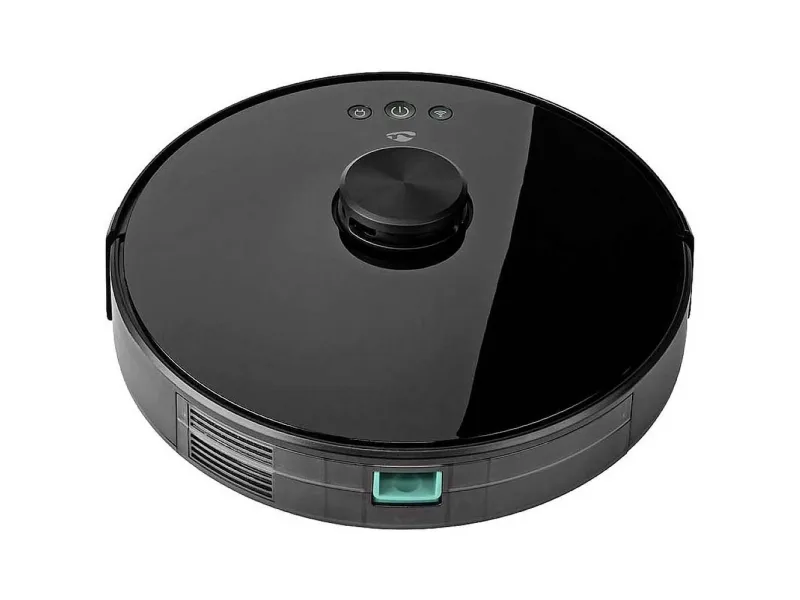 Nedis SmartLife Robot Støvsuger | Navigationsmetode: Lasernavigation | Wi-Fi | Kapacitet Collection Reservoir: 0.6 l | Automatisk opladning | Maksimal driftstid: 2 timer | Sort | Android™ / IOS