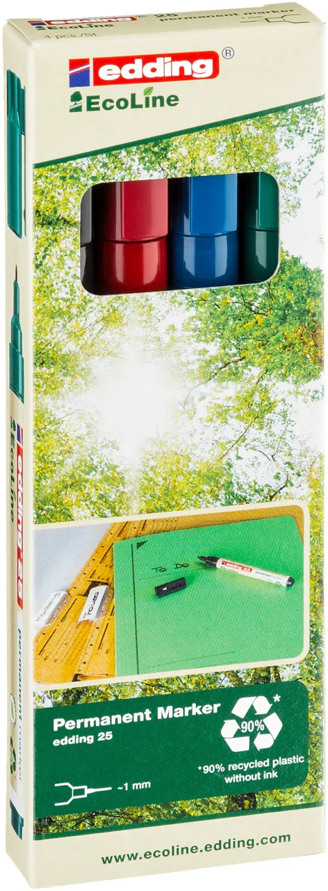 Permanentmarker edding 25 Ecoline, olika färger | Skrivredskap - Märkpennor - Permanent Marker | GameStuff
