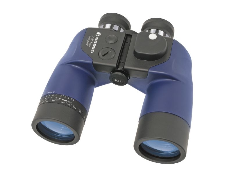 Bresser Optics Topas 7X50 Wp Fernglas 7X 5 Cm Porro Wasserdicht, Schwarz/Blau