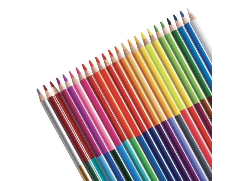 Buntstifte Doppelt 3,3Mm 24Stück (48 Farben)