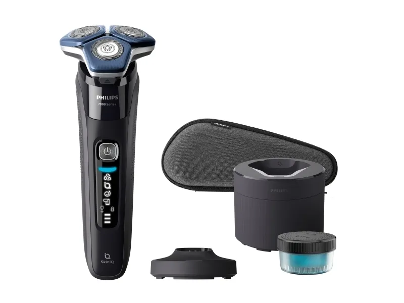 Philips SHAVER Series 7000 S7886/55 Elektrisk Wet & Dry-shaver, Rotations shaver, SteelPrecision blades, GroomTribe, SH71, 2 År, Android, iOS
