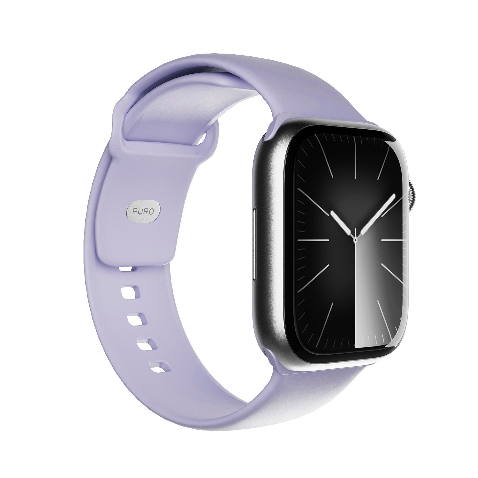 Puro Puicnaw40pink17, Band, Smartwatch, Lavendel, Apple, Apple Watch Serie Se, Serie 8, Serie 9, Serie 10 42Mm, Ultra E Serie Ultra 2, Silikone