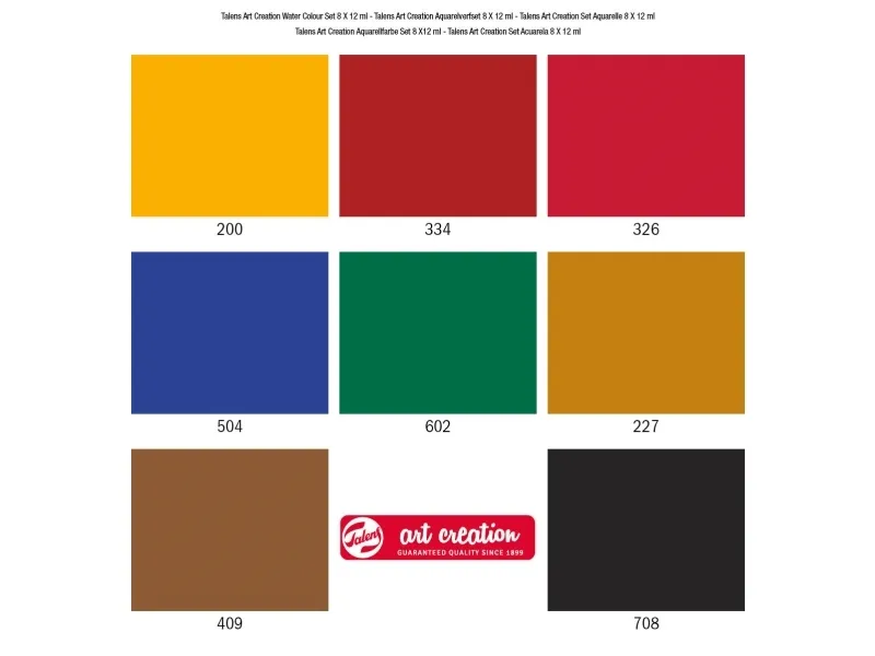 Talens Art Creation Watercolour set | 8 x