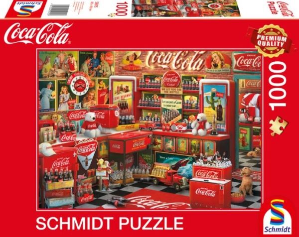Schmidt Spiele Coca-Cola Nostalgie-Shop, 1000 Stück(E), Geschichte