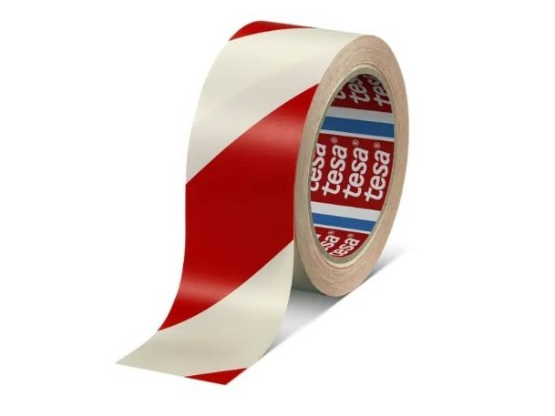 Tesa Tesa 60760-00088-15 Gulvmarkeringstape Tesa Professional Rød/Hvid (L X B) 33 M X 50 Mm 1 Stk