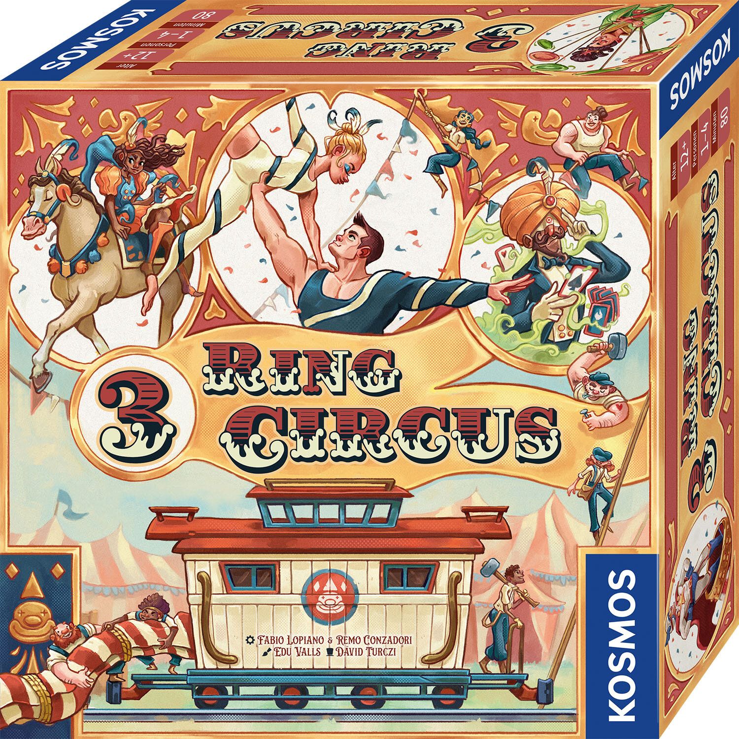 Kosmos 3 Ring Circus, Brettspiel, Strategie, 12 Jahr(E), 80 Min