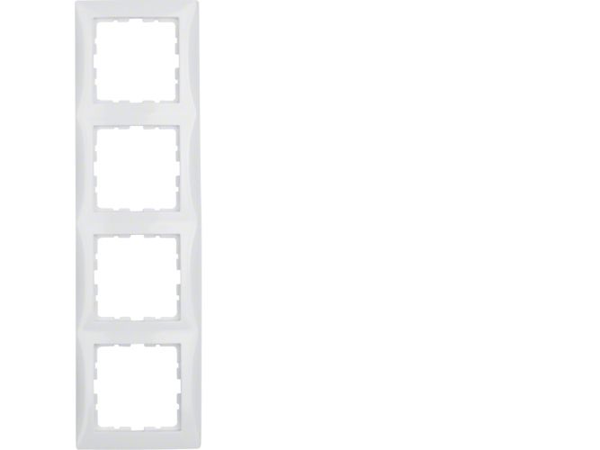 Berker 10148989, Hvid, Skrueløs, Berker, Blank, 1 Stk