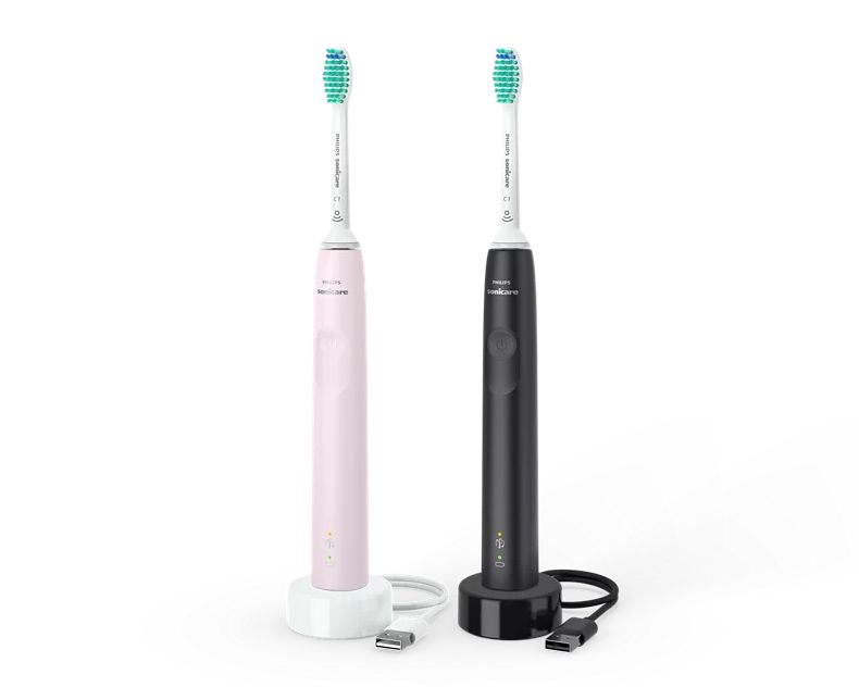 Philips Philips Sonicare 3100 Duo Eltandbørste Black/Pink 8710103985693 Modsvarer: N/A