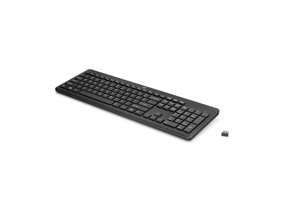 HP 230 - Tastatur - trådløs - 2.4 GHz - fransk - sort - for OMEN by HP Laptop 16  Victus by HP Laptop 16  Laptop 14, 15, 17  Pavilion Plus Laptop 14