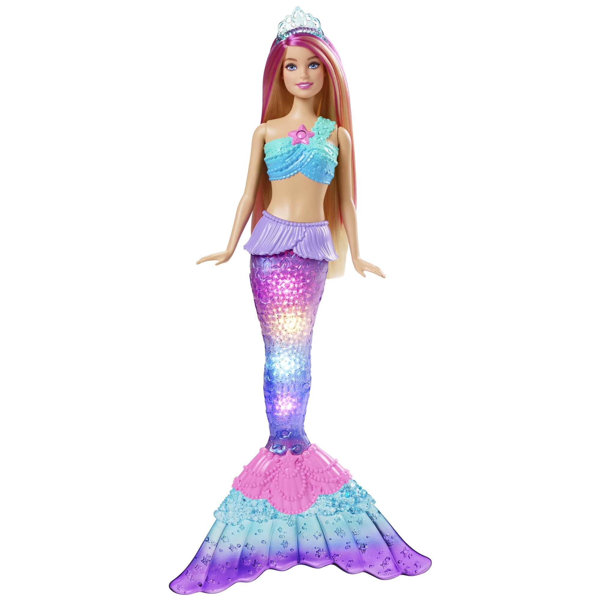 Barbie Dreamtopia Havfruedukke med Lys - 3+år