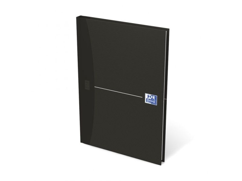 Oxford Smart Black Indbunden Notesbog, A5, Kvadreret