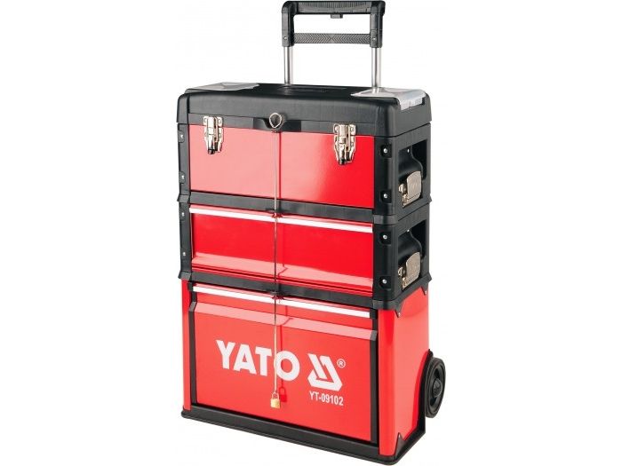 Yato YT-09102, Verktygsl&aring;da, Aluminium, Metall, Plast, Svart, R&ouml;d, 45 kg, 520 mm, 320 mm