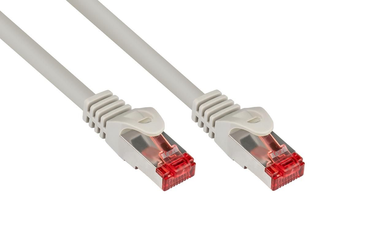 RNS® patchkabel med låsskydd Cat. 6 S/FTP PiMF PVC 250 MHz grå 40 m Good Connections (8060-400) | Datortillbehör - Kablar & adaptrar - Nätverkskablar | GameStuff