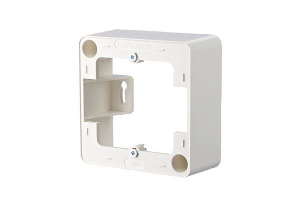 Btr Single Surface Mount Frame - Udgangsramme - Ren Hvid, Ral 9010